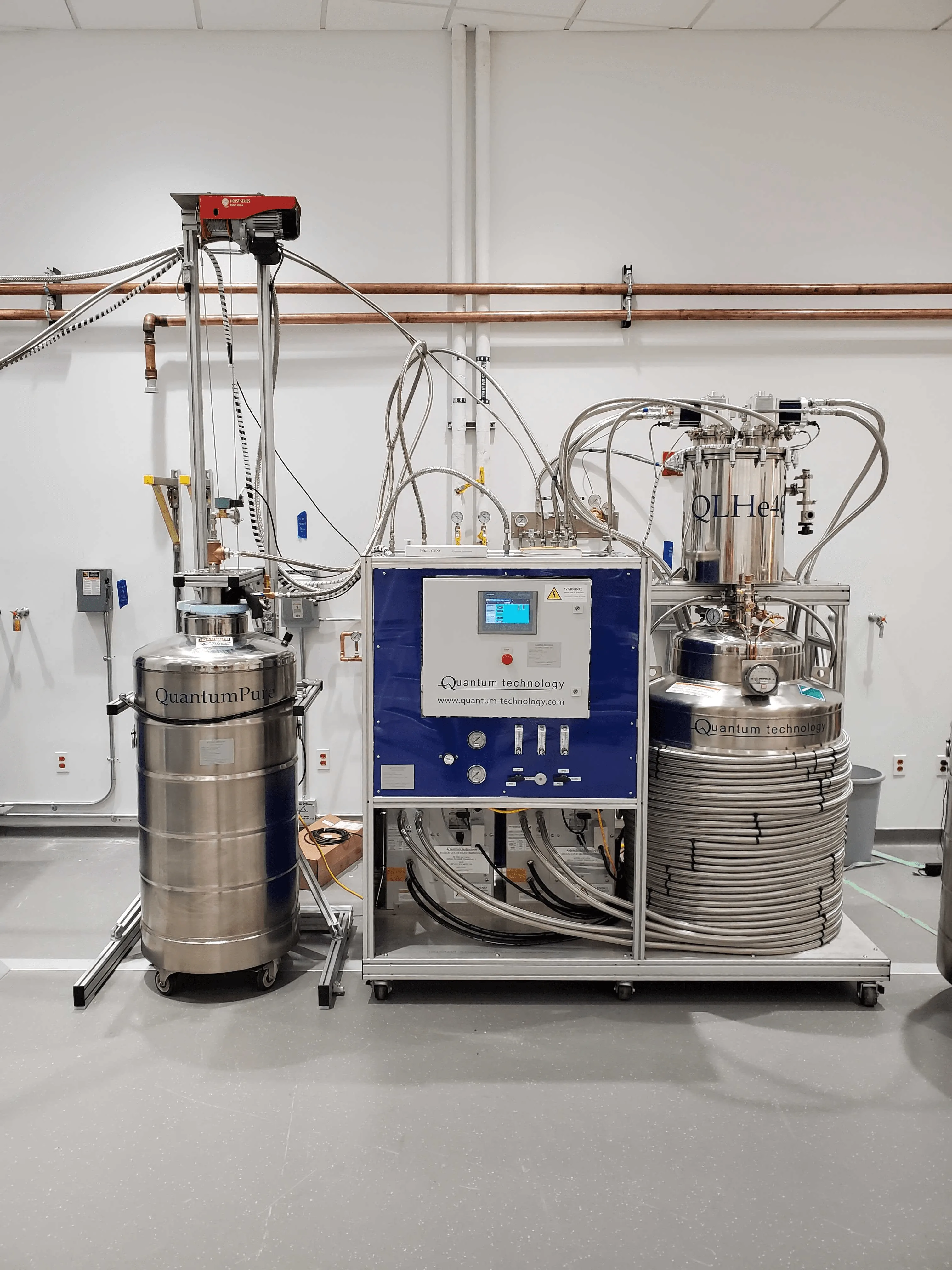 Helium Recovery and Liquefaction System for NMR d-min