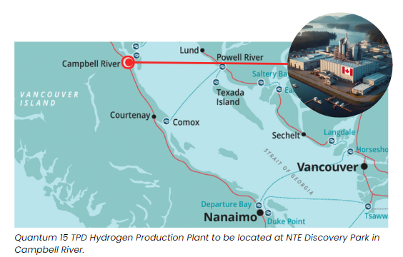 Campbell River To Get 15 Ton Per Day Hydrogen Production Plant